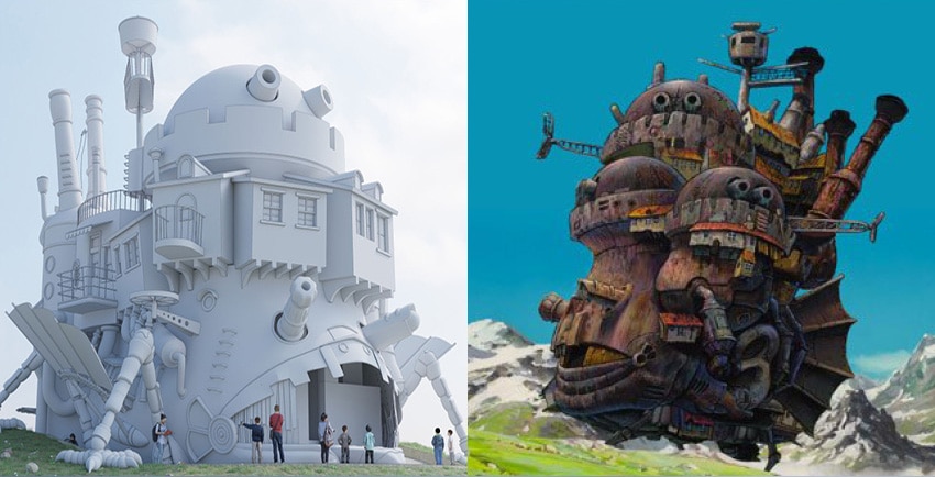 Howl’s Moving Castle ในสวนสนุก Studio Ghibli Park ประเทศญี่ปุ่น